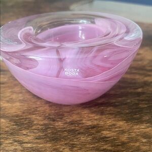 Kosta Boda Rose Glass Bowl